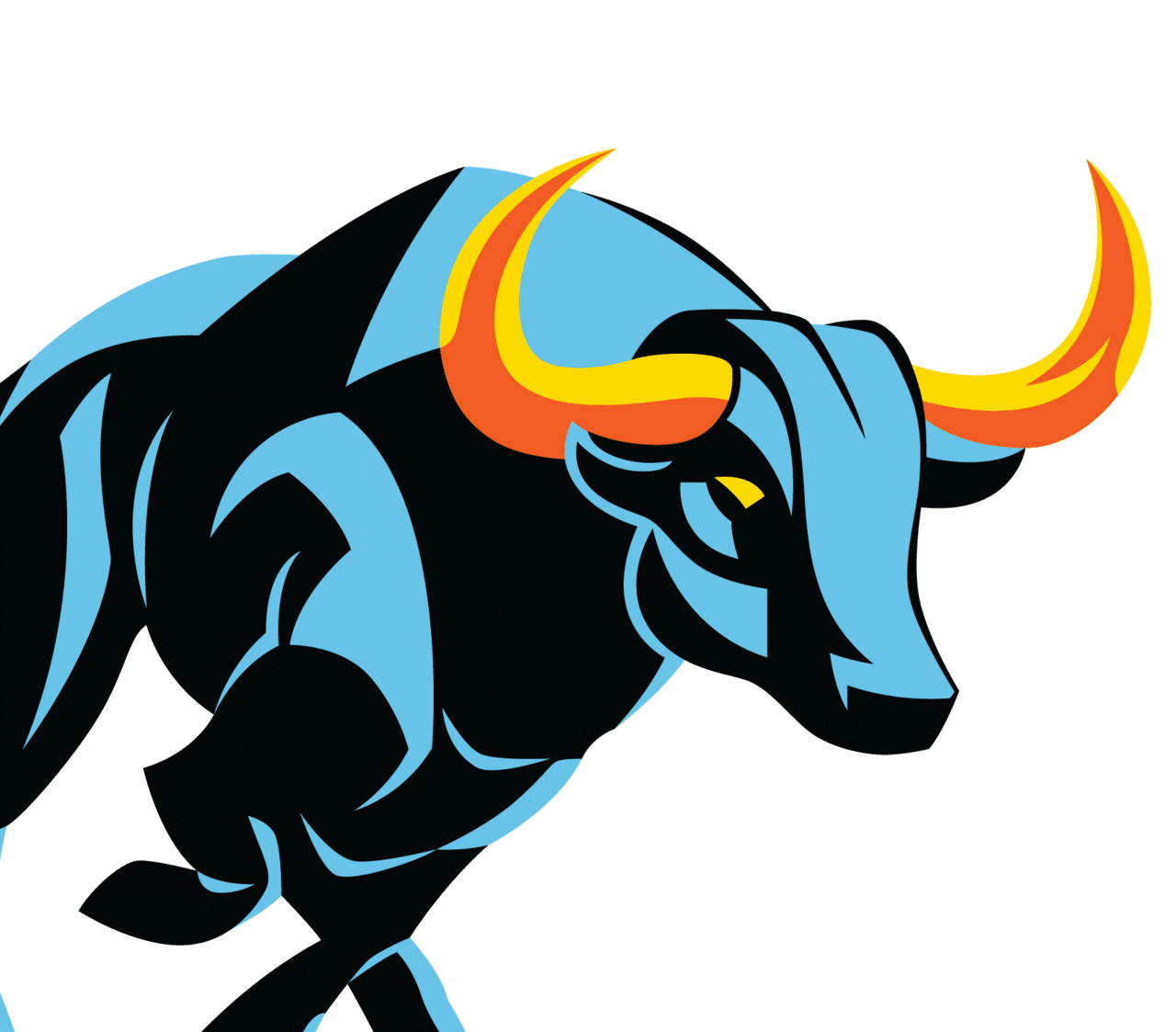 Bull the cowtown marathon home clipart picture