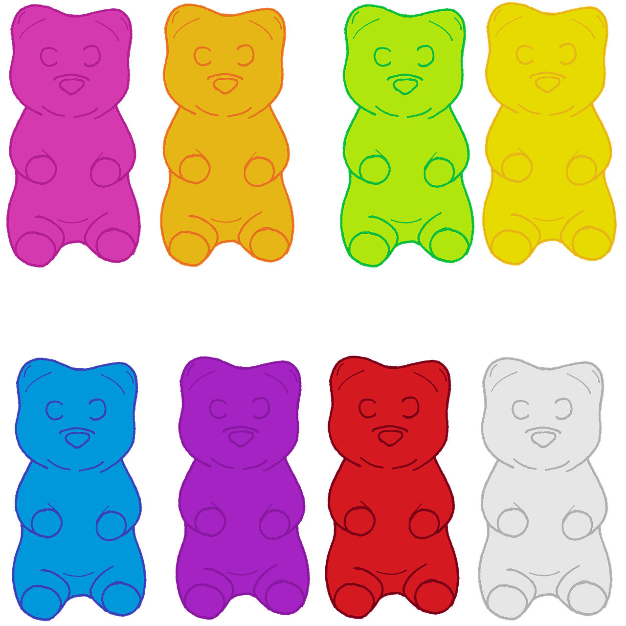 Gummy bear bears candy image clipart