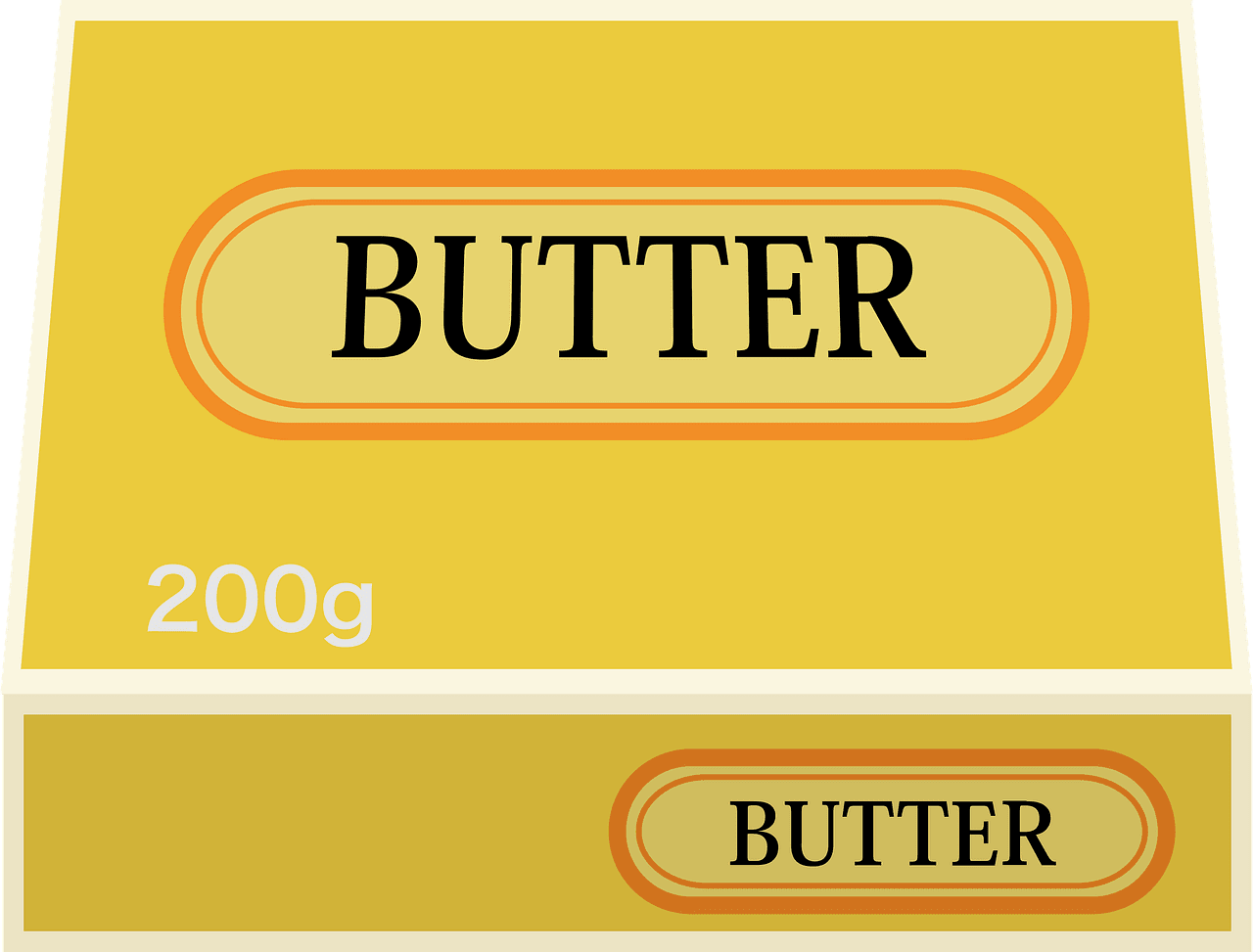 Butter vector clipart images 11