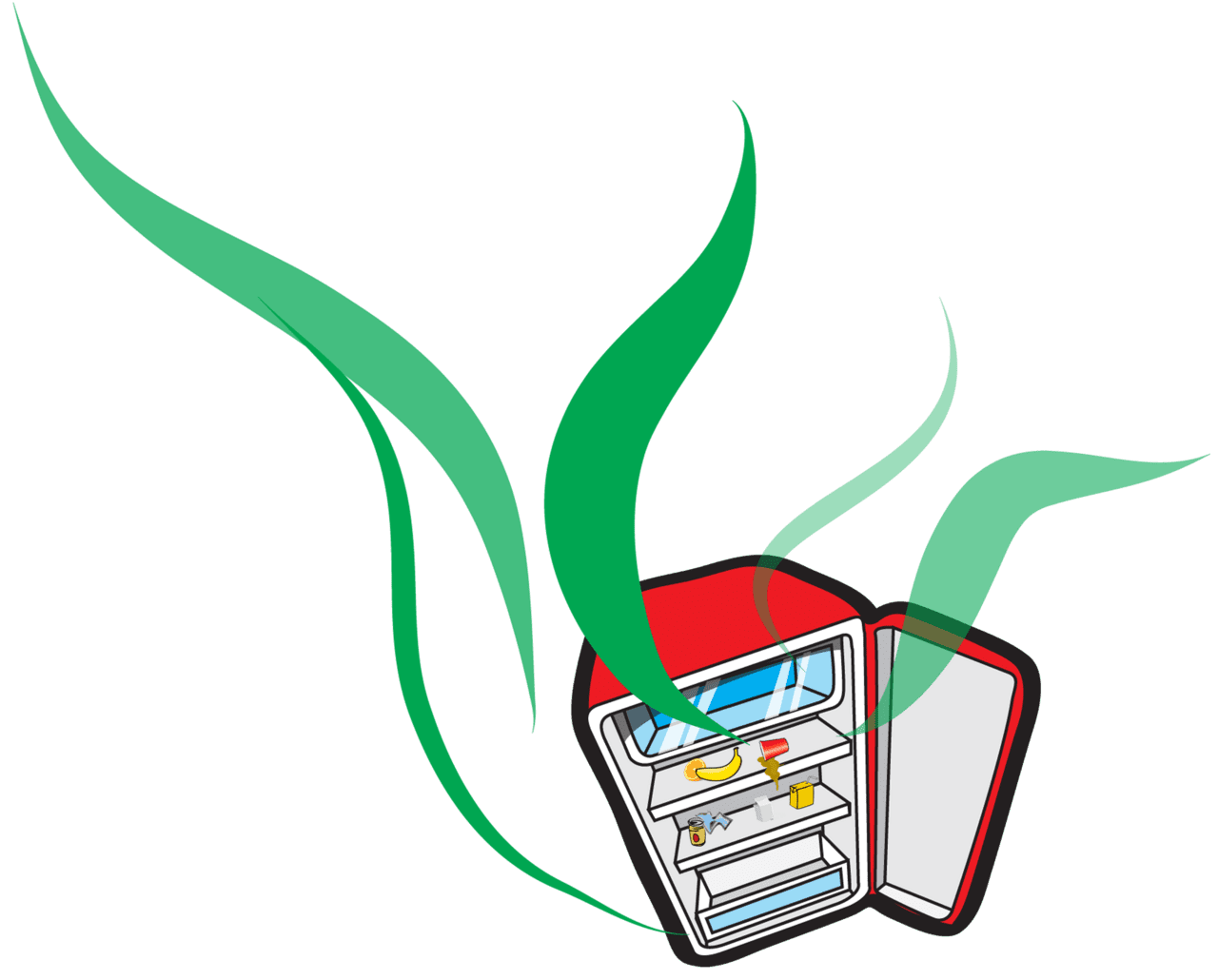 Smelly fridge clipart transparent