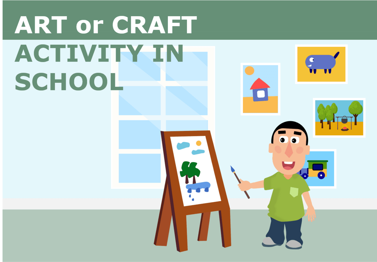 Ielts topic art and craft activity in school clipart image