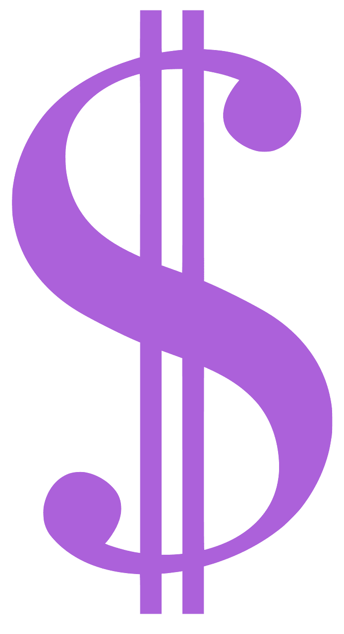 Dollar symbol sign vector silhouettes clipart 2