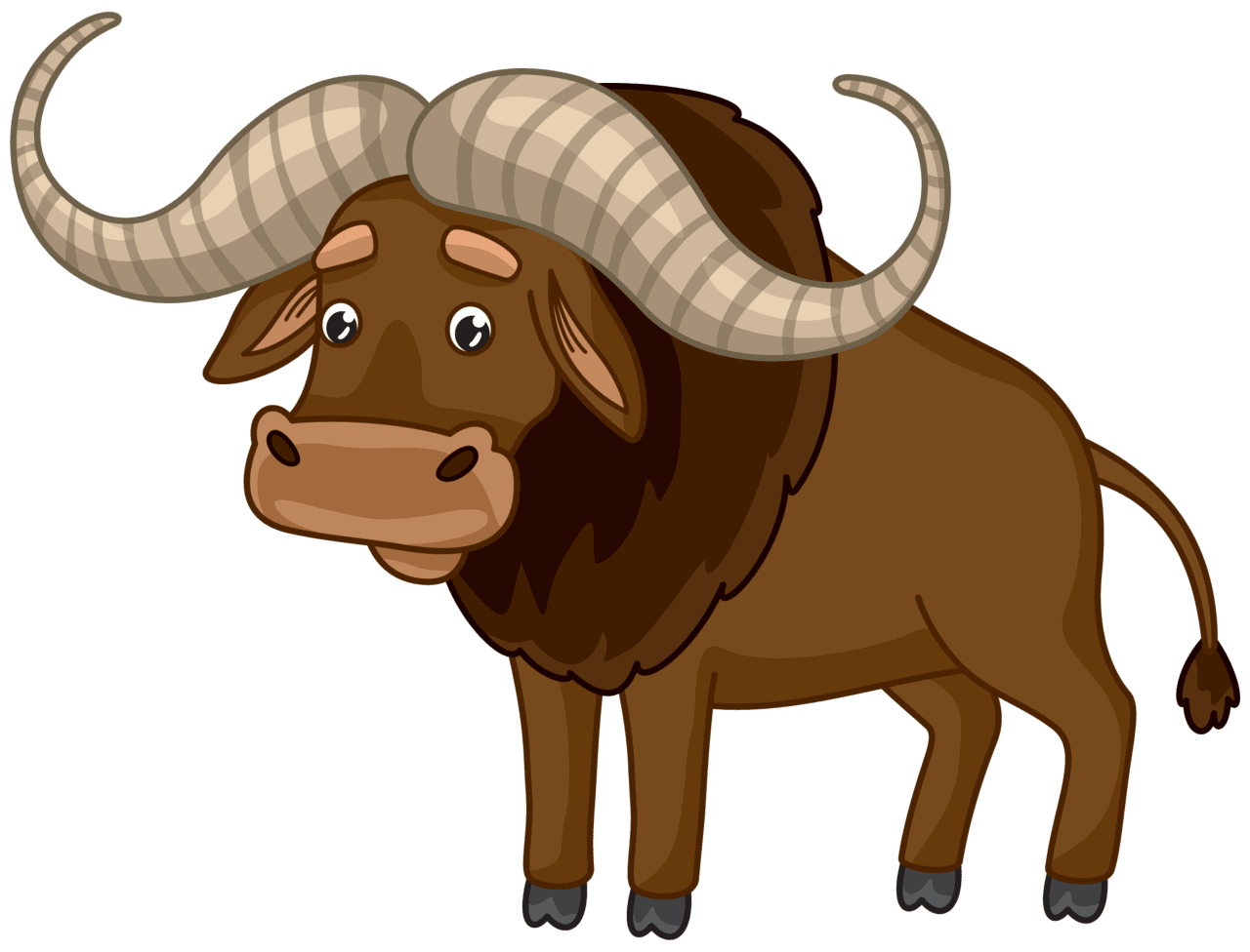 Buffalo vector clipart images 4