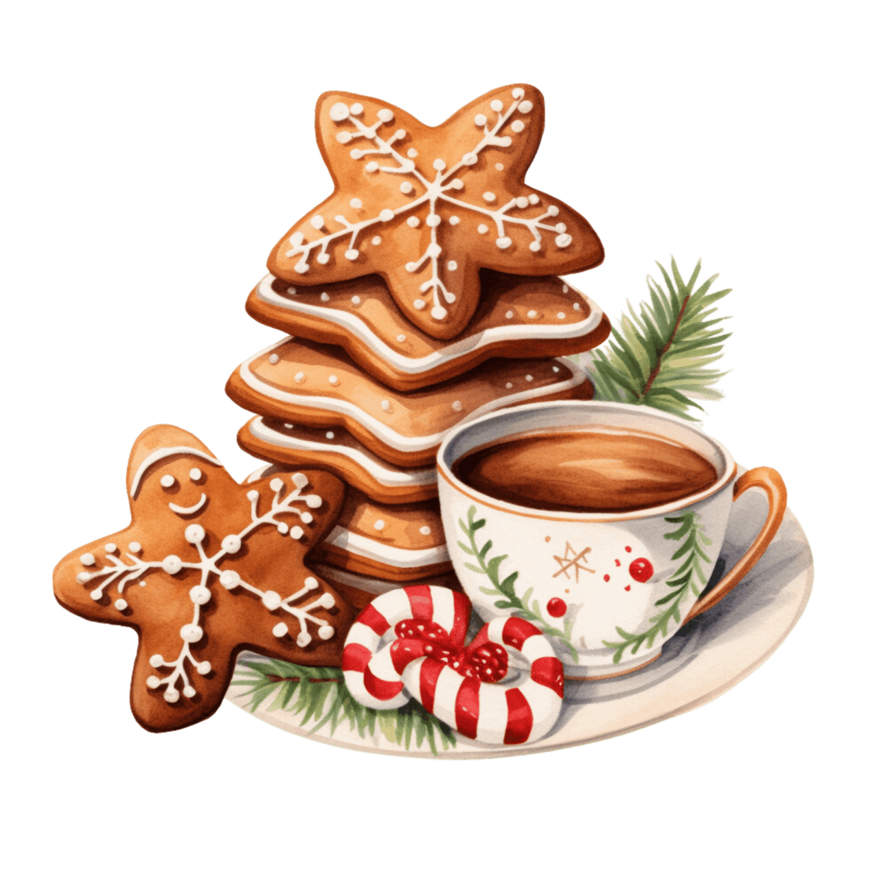 Christmas cookie pin page clipart clip art 2