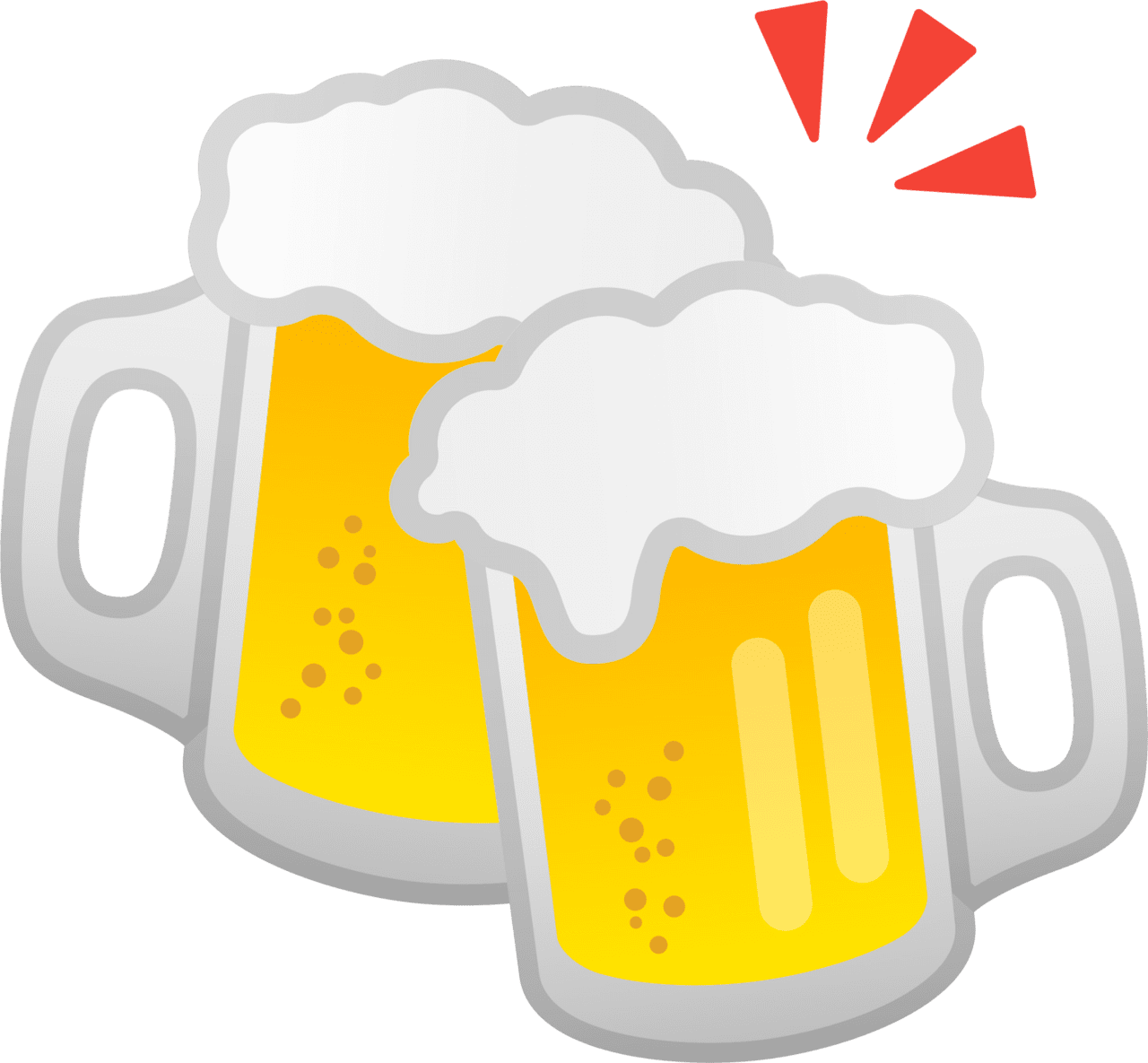 Clinking beer mug emoji for clipart free