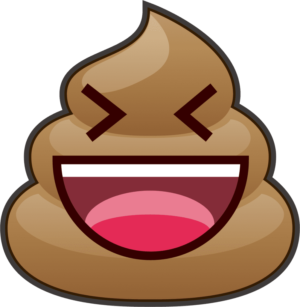 Laughter laughing poop emoji for clipart vector