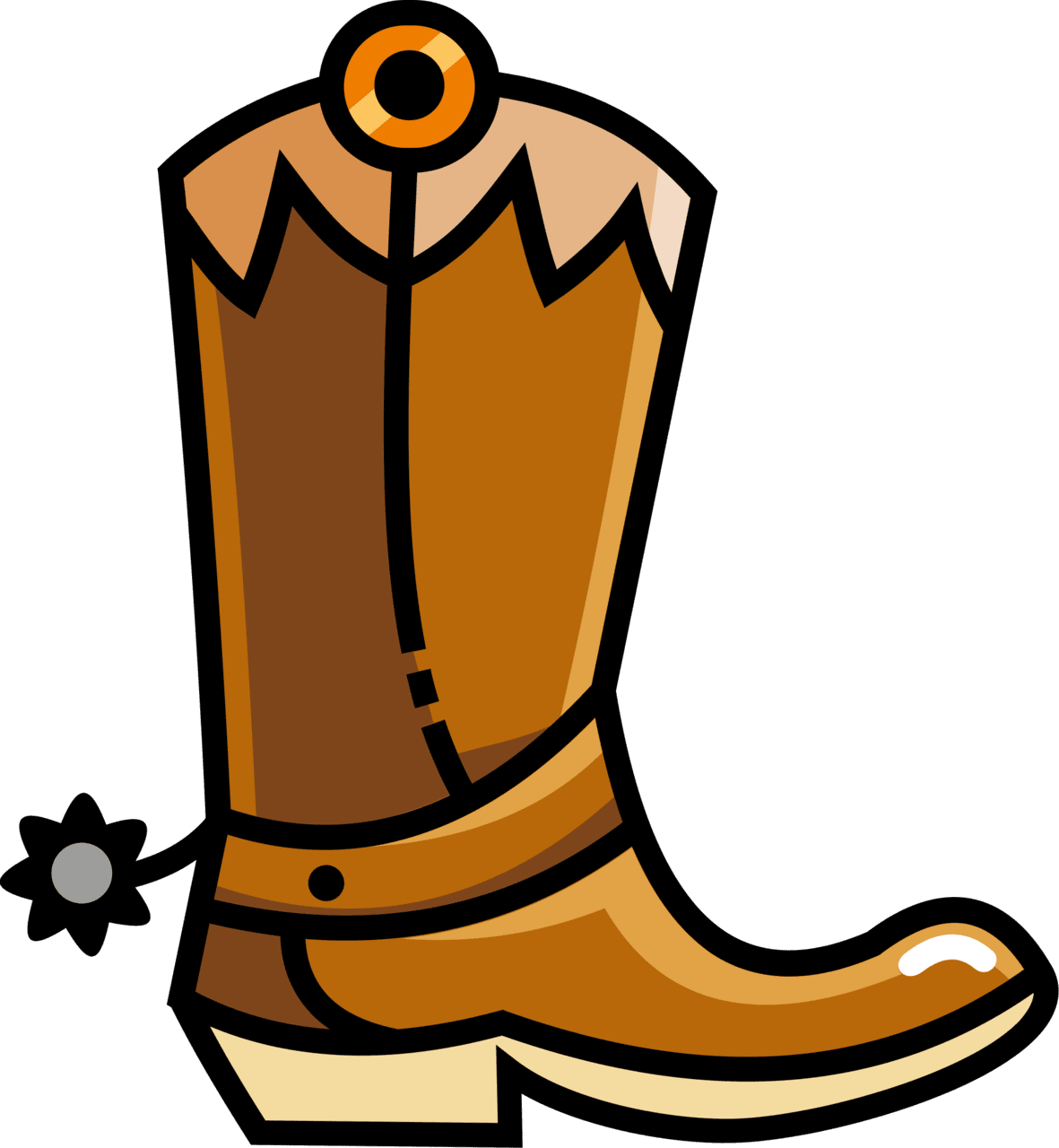Western boots cowboy boot vector clipart images