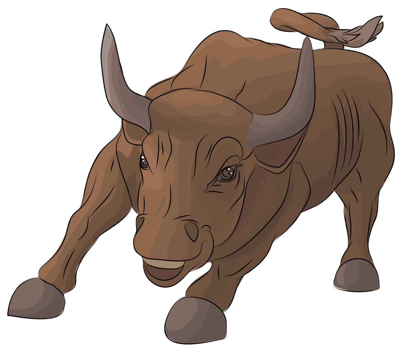 Bull vector clipart images 9