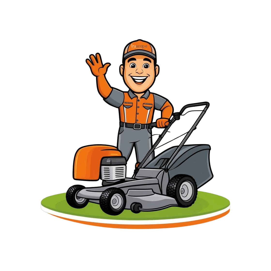 Grass mowing lawn services in greensburg pa truscape clipart vector