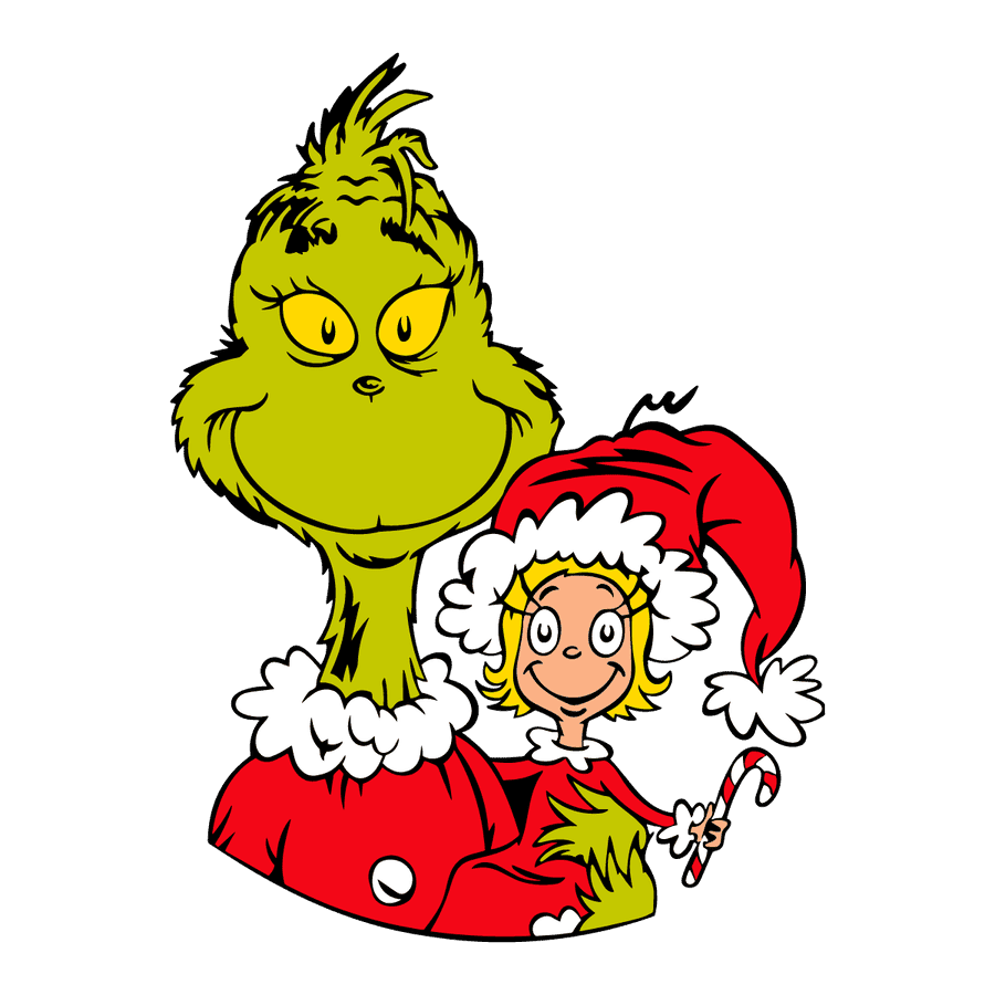 Dr suess christmas dy lou and gr ch for digital cutt clipart picture