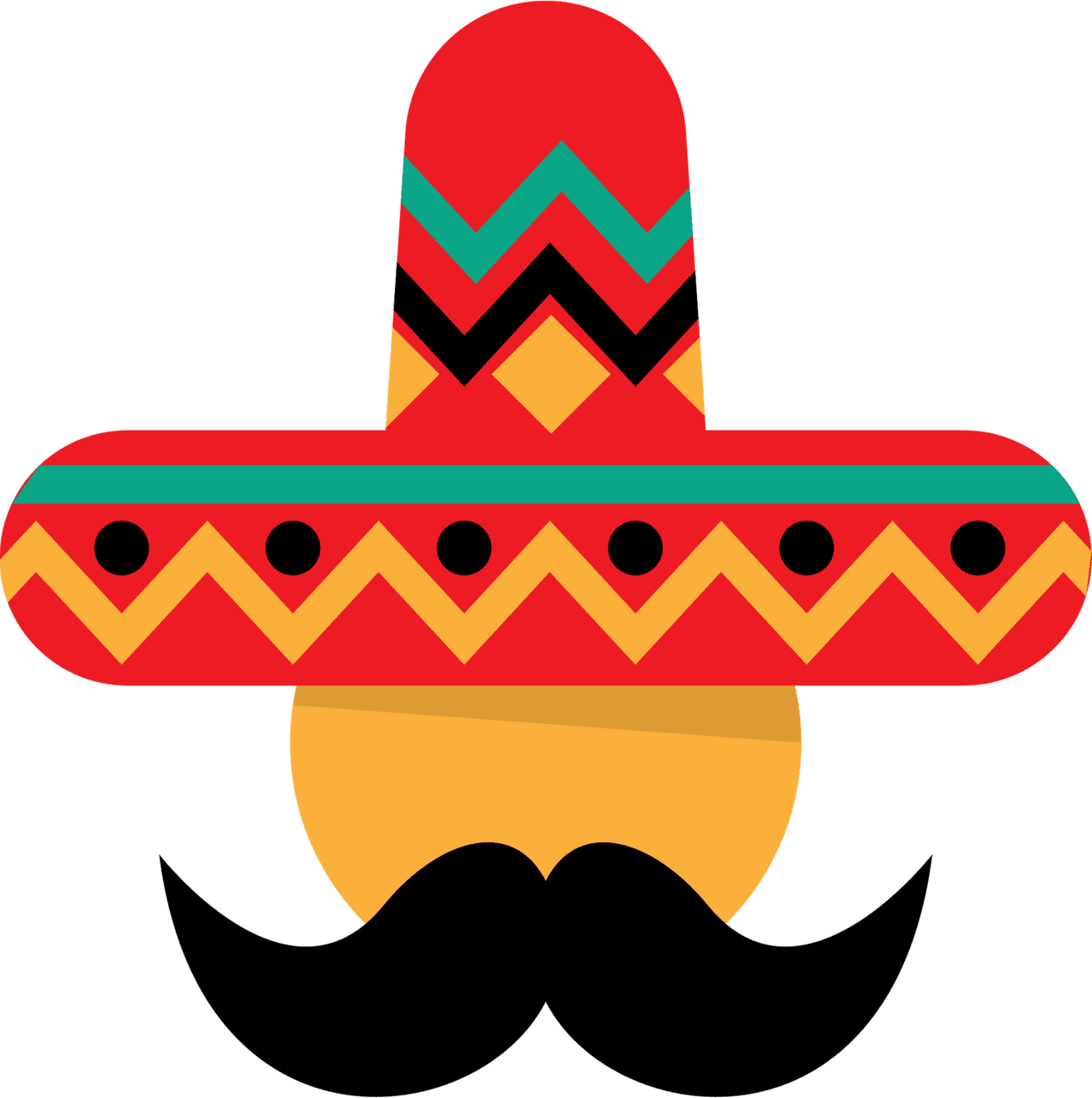 Cinco de mayo mexican fiesta clipart set art background