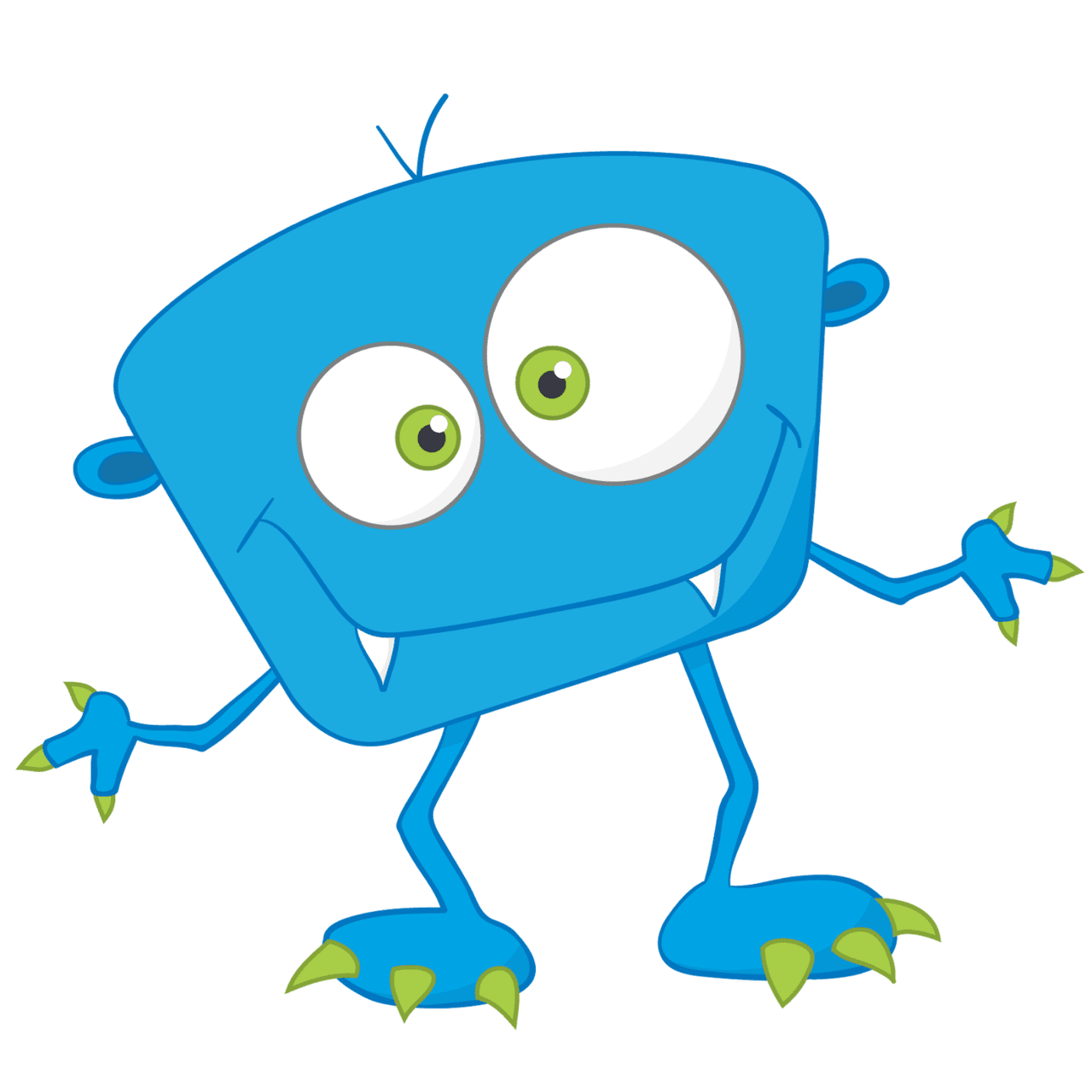 Cartoon little monster clipart wikiclipart vector