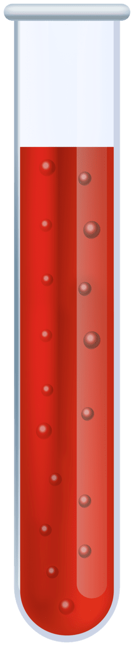 Testing red blood sample in test tube clipart best image