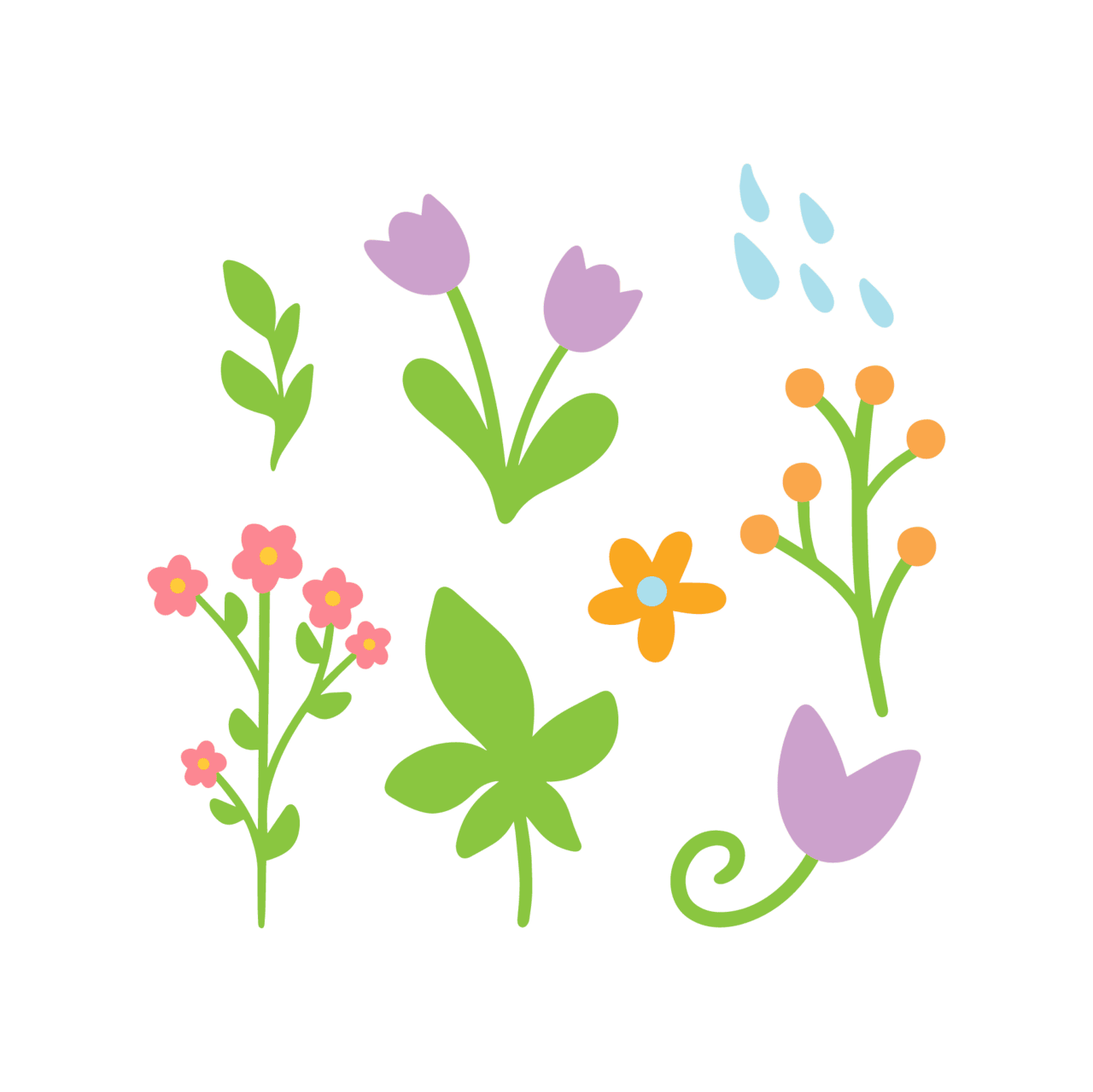 Flower outline pin page clipart logo