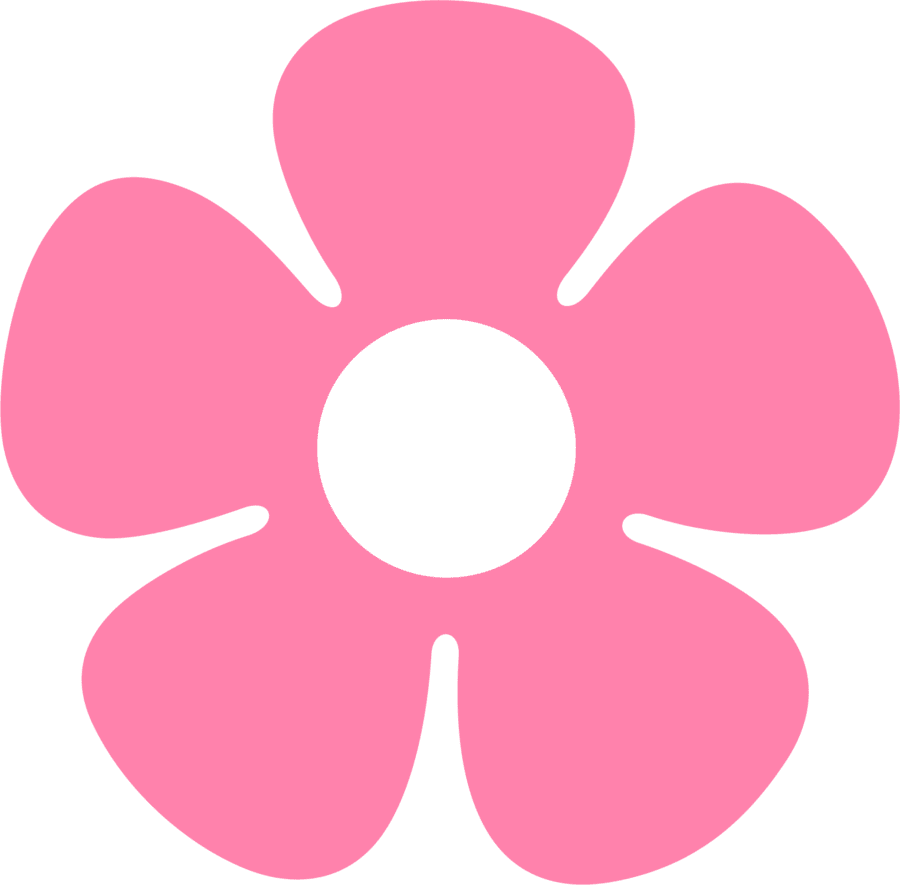 Flower outline pin page clipart background 3