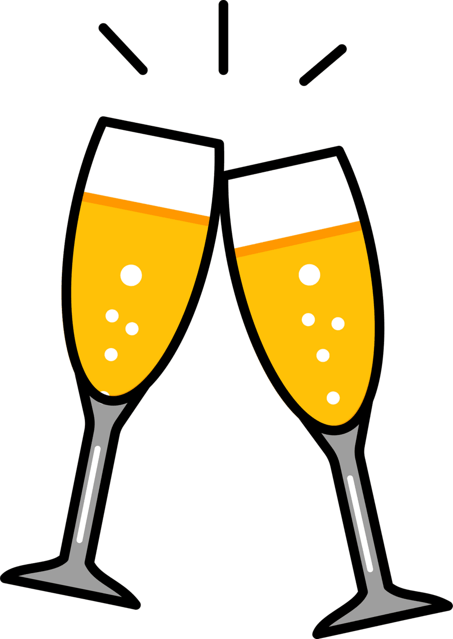 Champagne vector clipart images