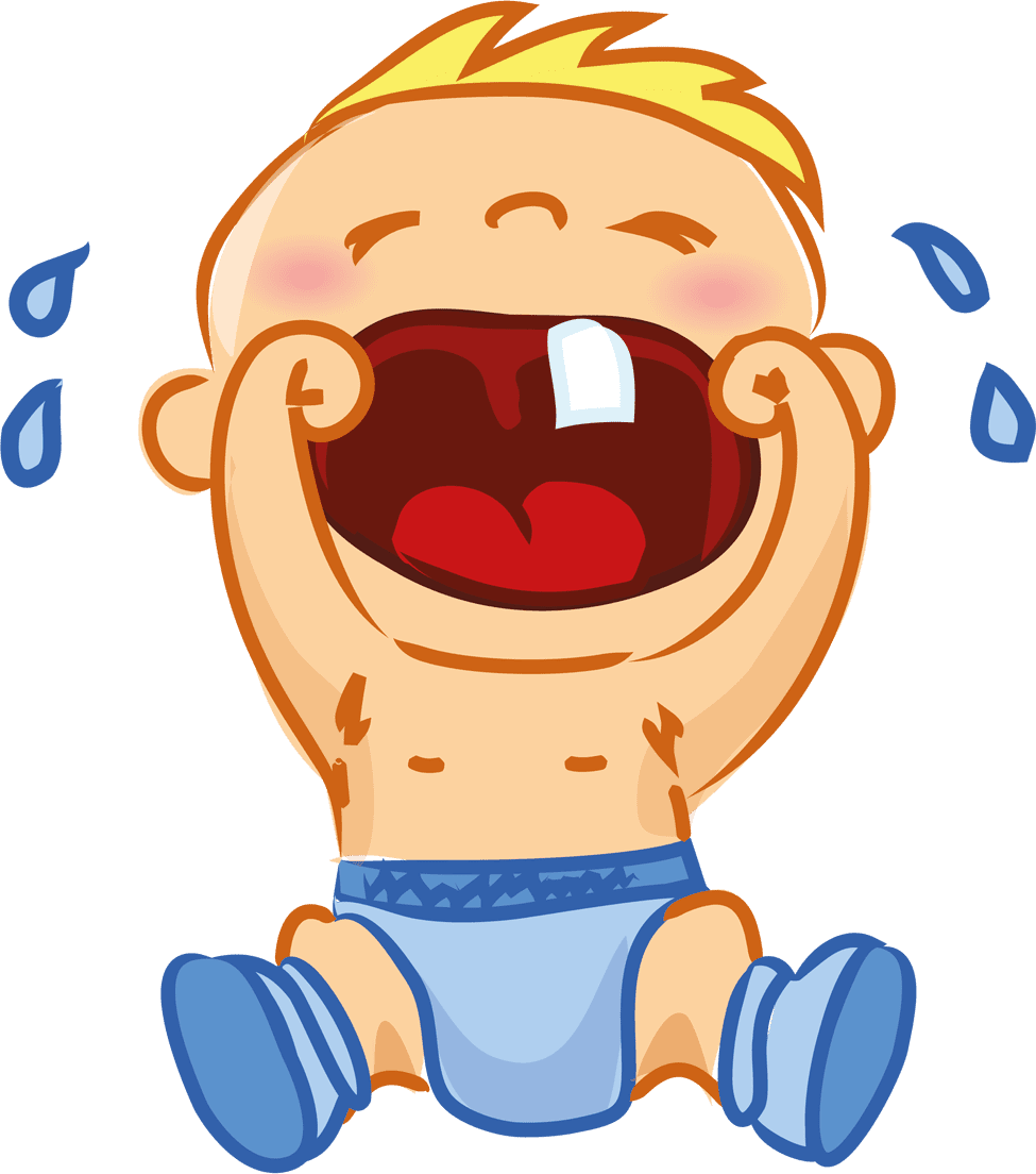 Crying boy clipart picture