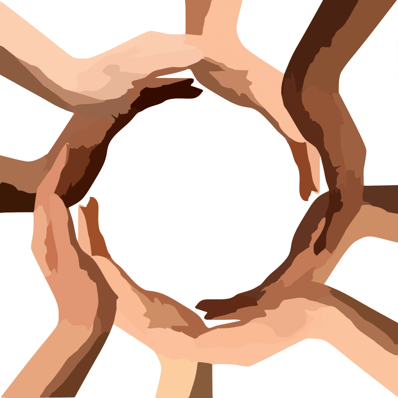 Diversity circle vector clipart images