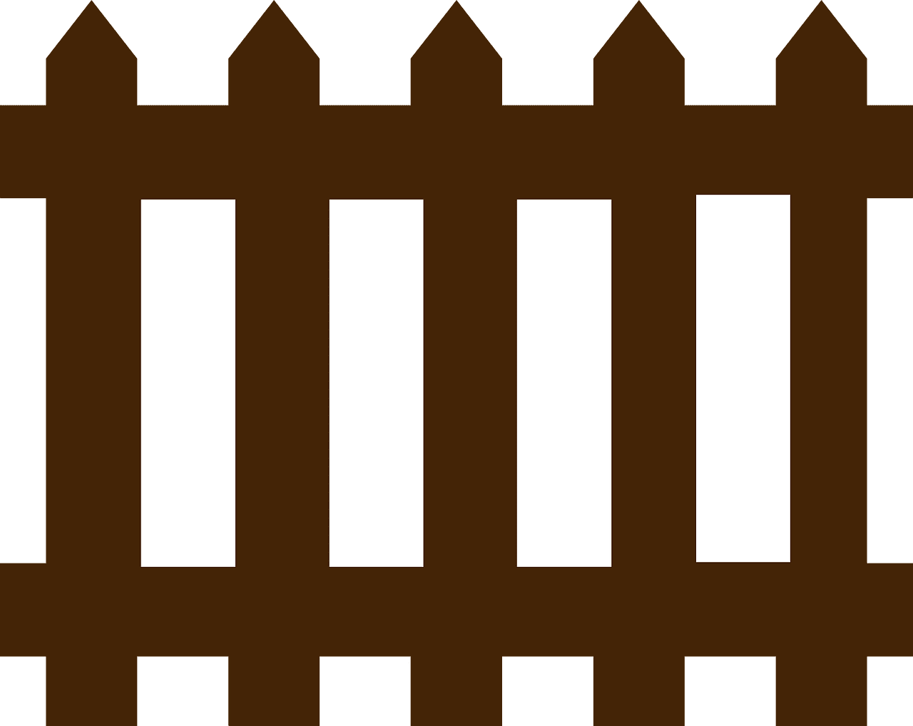 Picket fence vector art graphics clipart