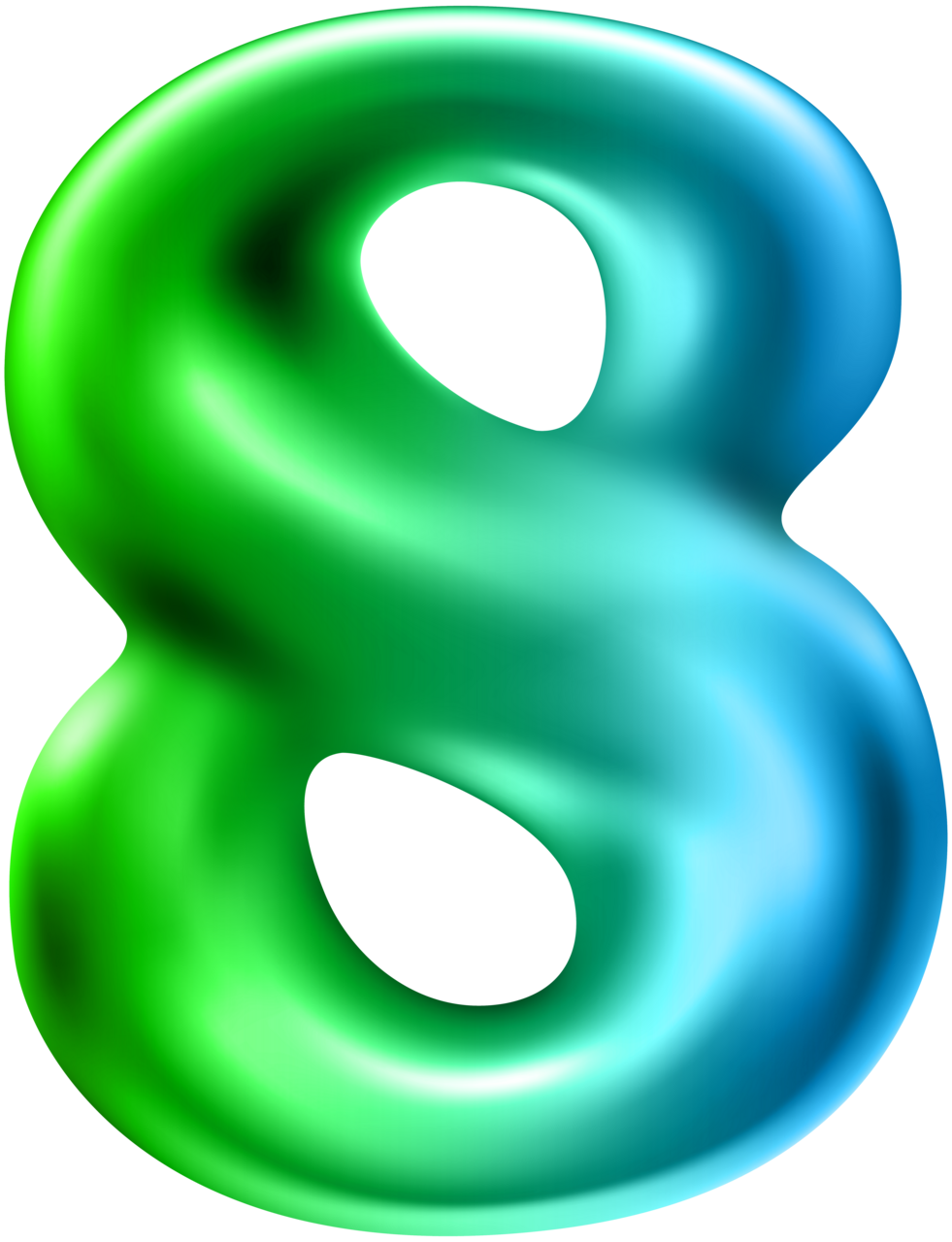 Artistic numbers number eight clipart high quality images and