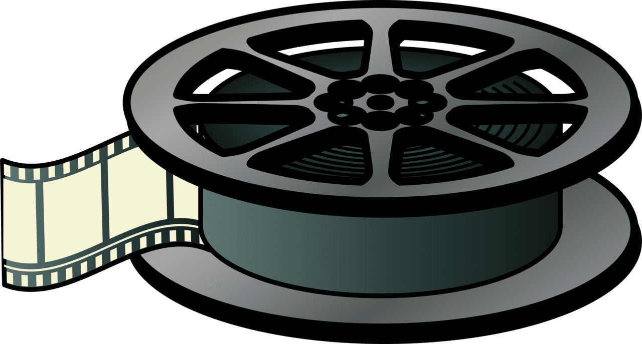 Film reel movie clipart images