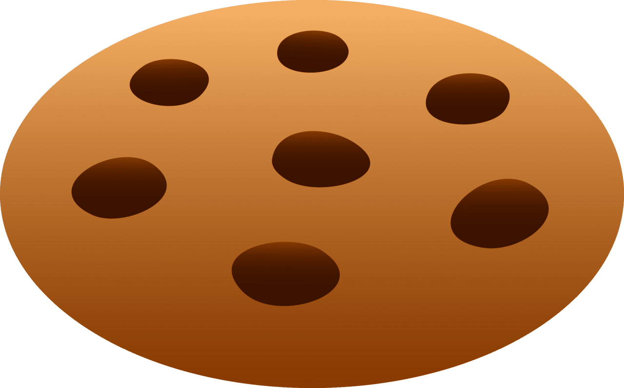 Chocolate chip cookie clipart vector 2