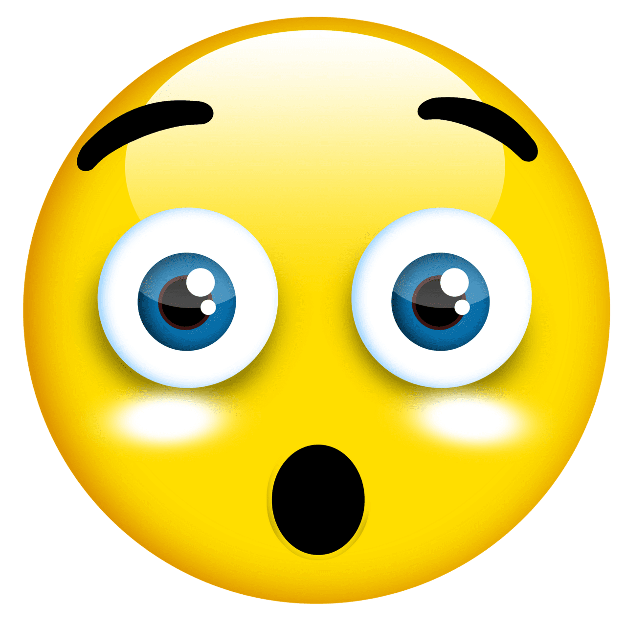 Emotions smiley face character shock expression clipart photo