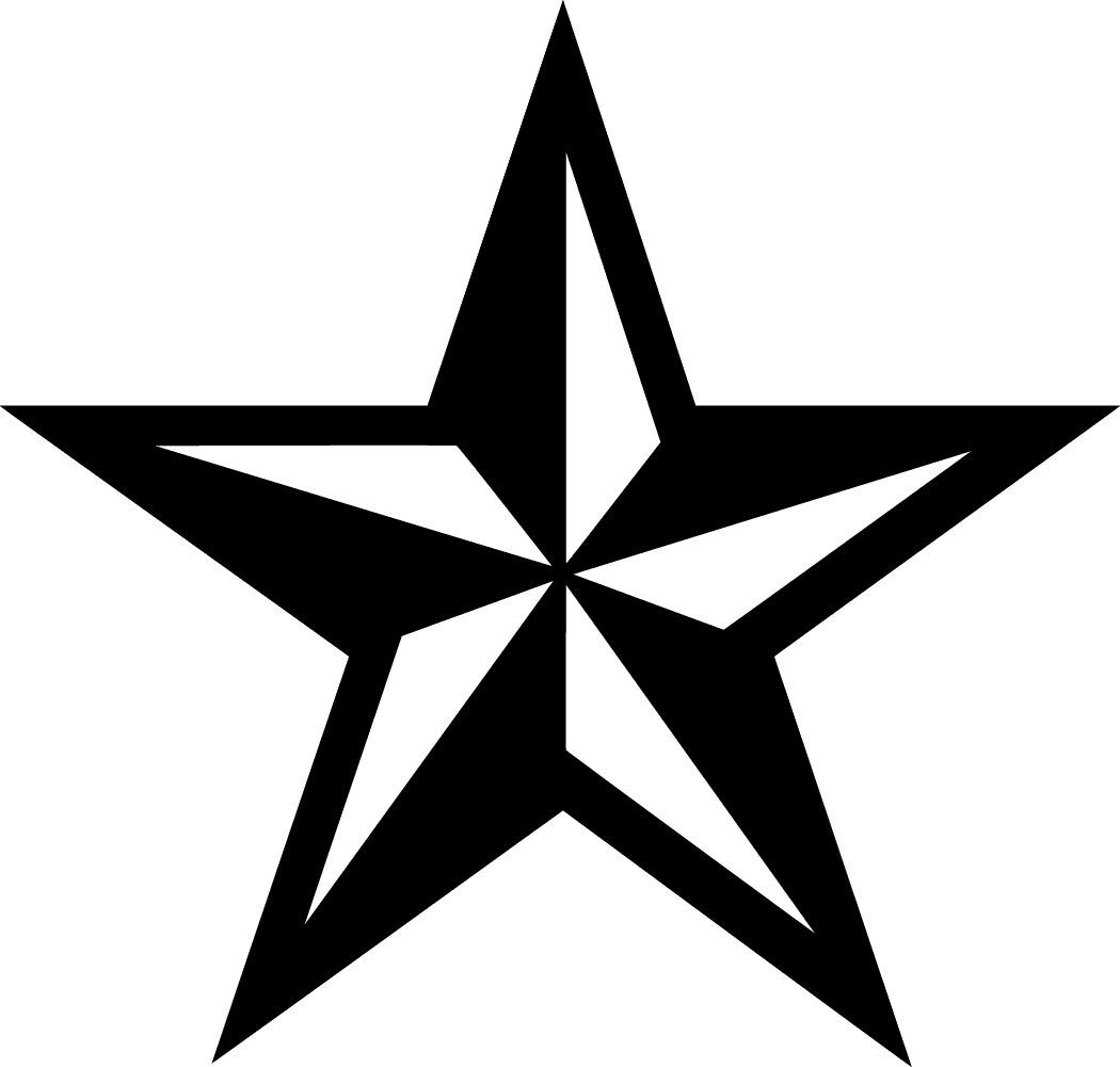 Christmas star black image for clipart