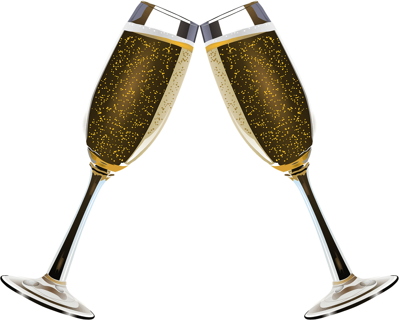 Champagne glasses vector clipart images