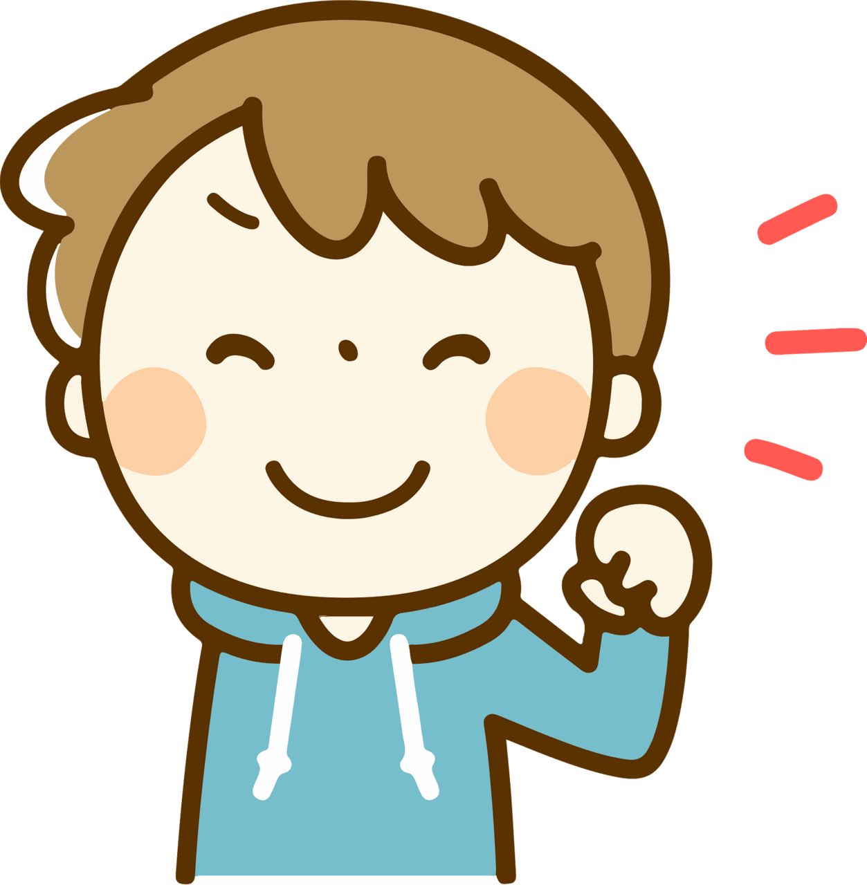 Smiling face boy with happy vector clipart images