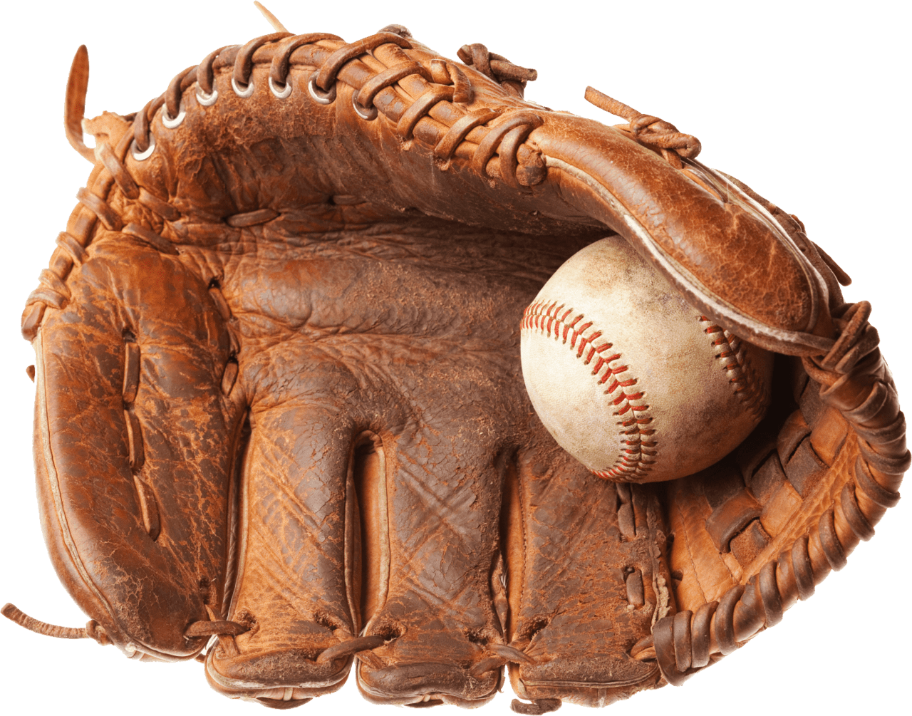 Vintage baseball glove clipart background