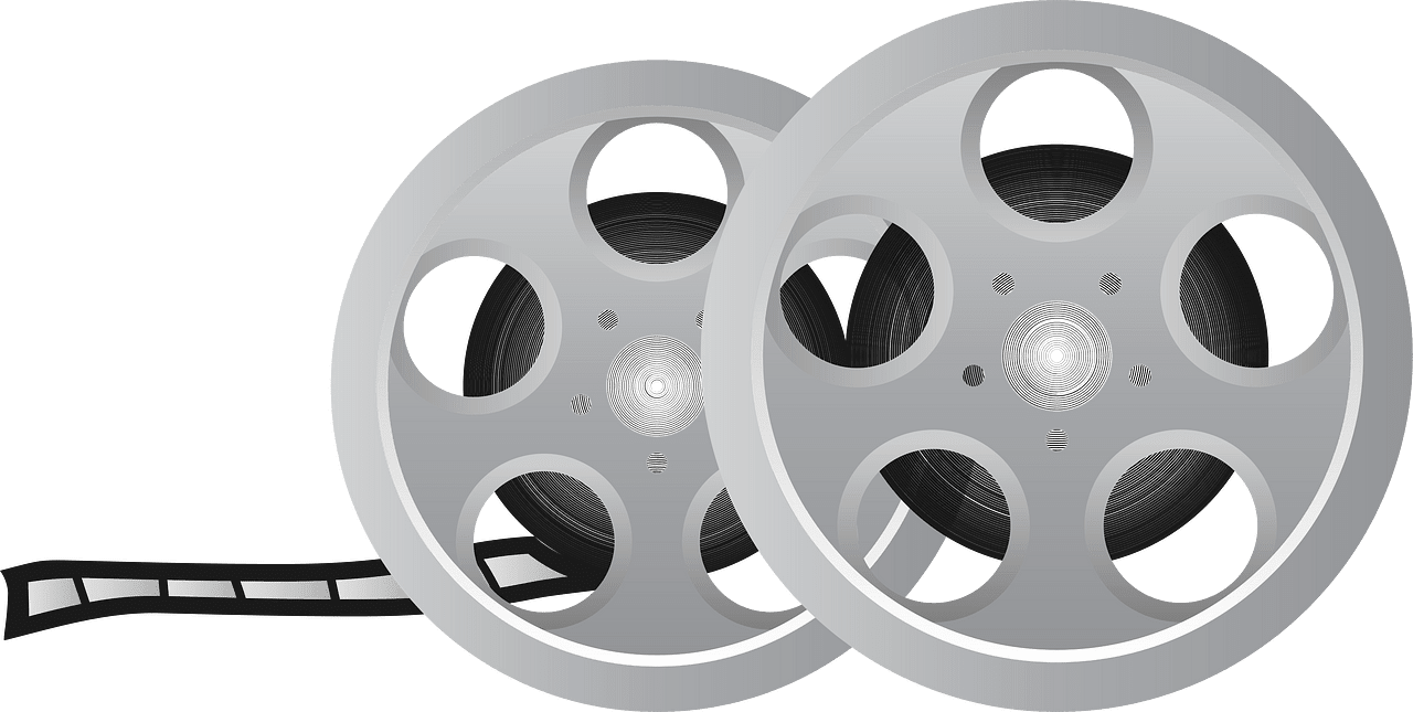 Film reel equipment vector clipart images