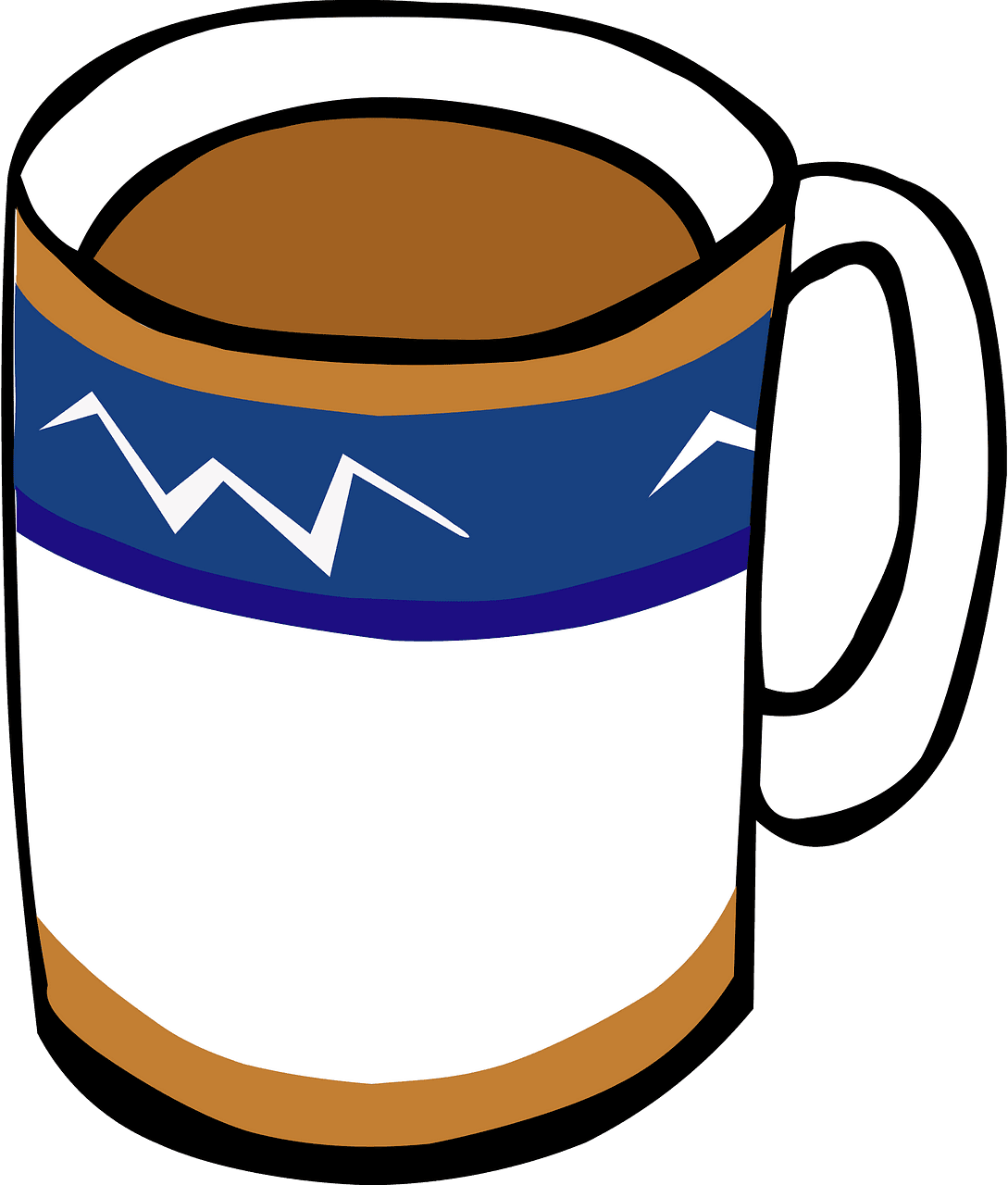 Coffee mug fast food drinks vector clipart images