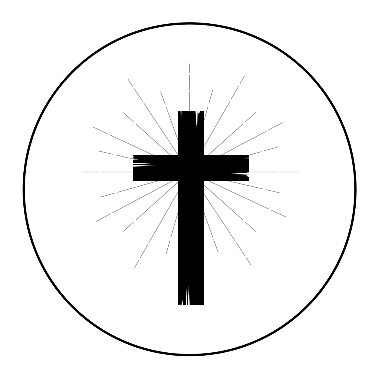 Cross black and white our mission jennings creek community church clipart transparent