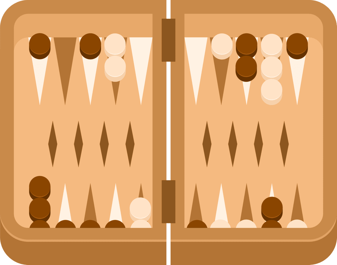 Board game backgammon vector clipart images