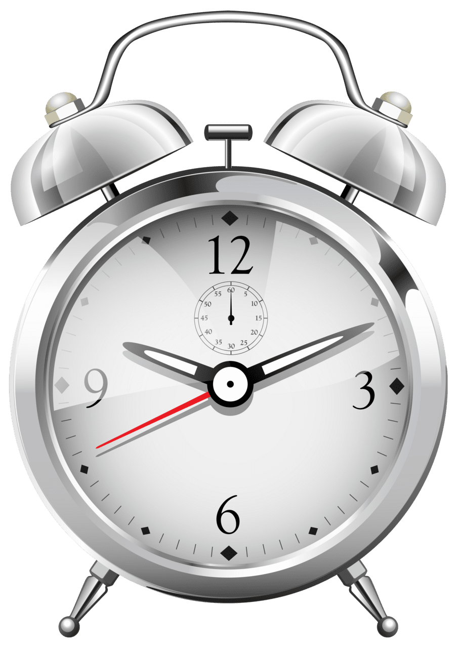 Silver alarm clock clipart best transparent