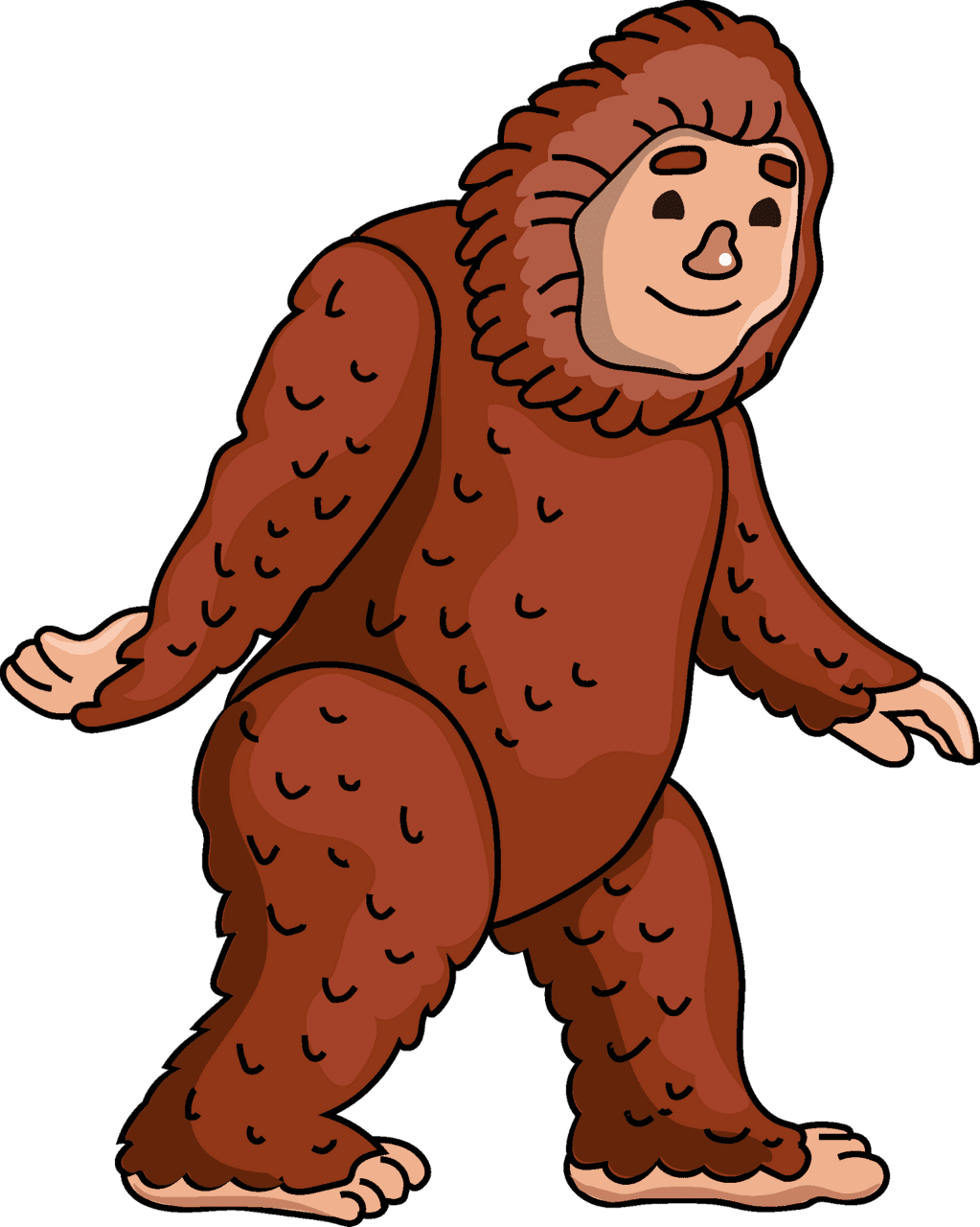 Bigfoot vector clipart images 4