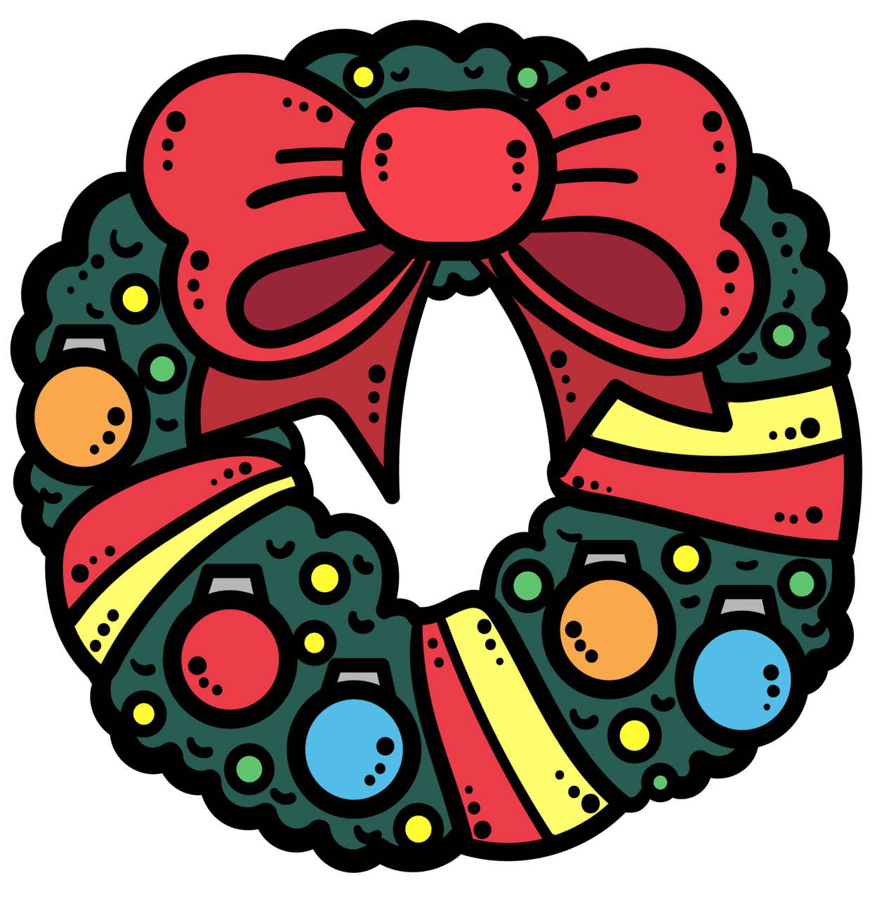 Christmas reef page clipart photo 3