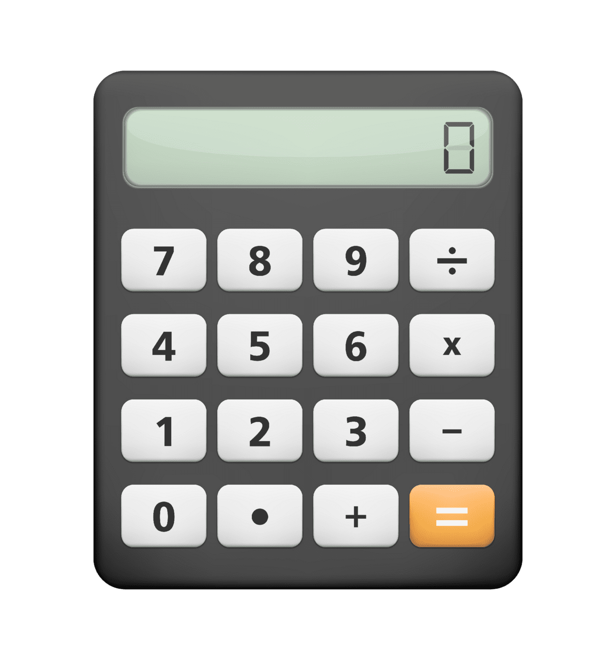 Teal app calculator clipart transparent