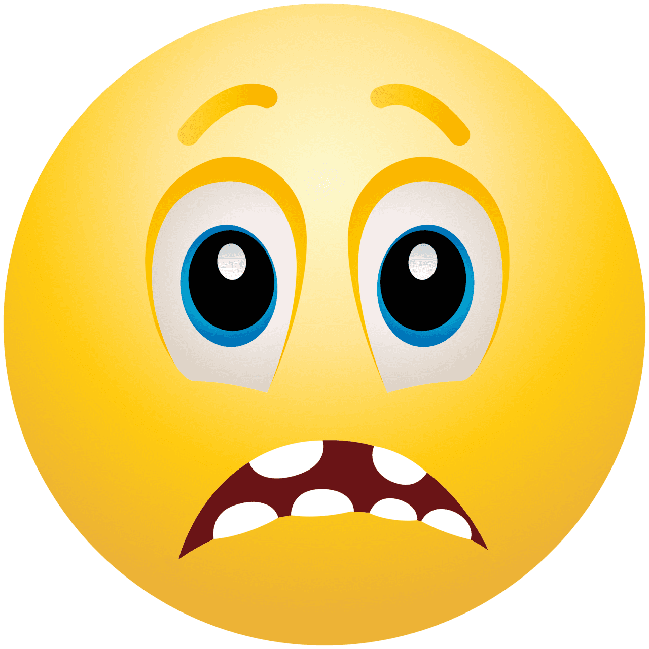 Confused scared emot clipart best transparent