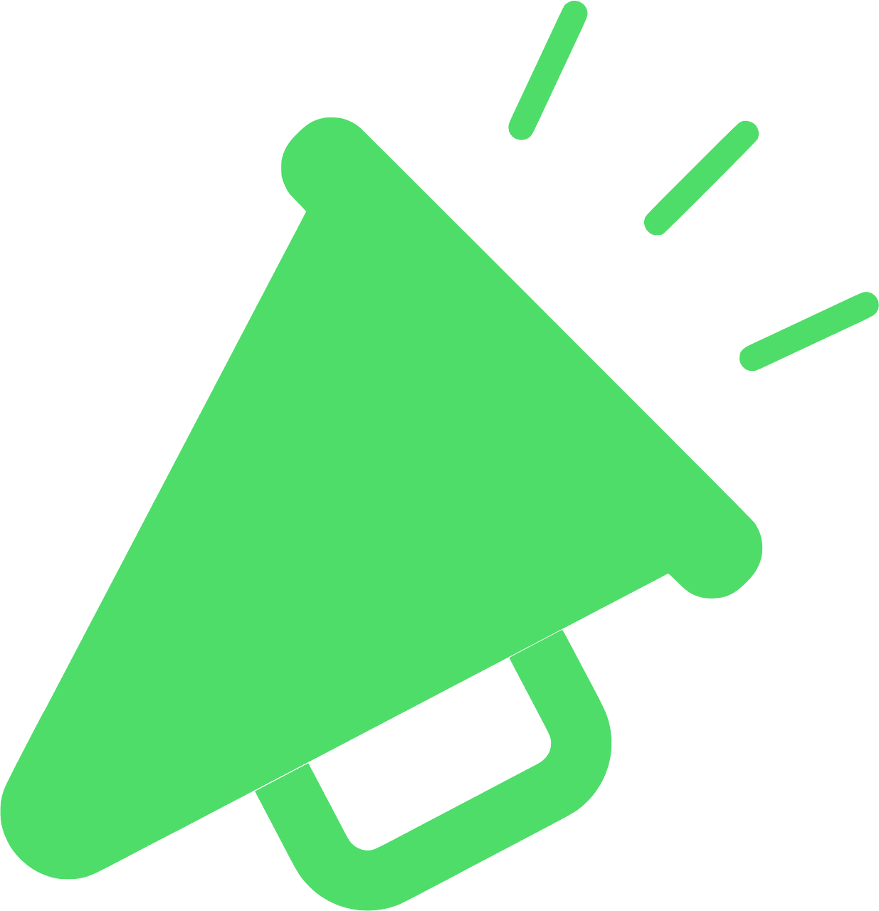 Cheer megaphone vector silhouettes clipart 5