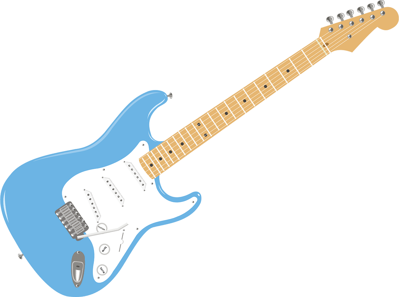 Electric guitar vector clipart images 8