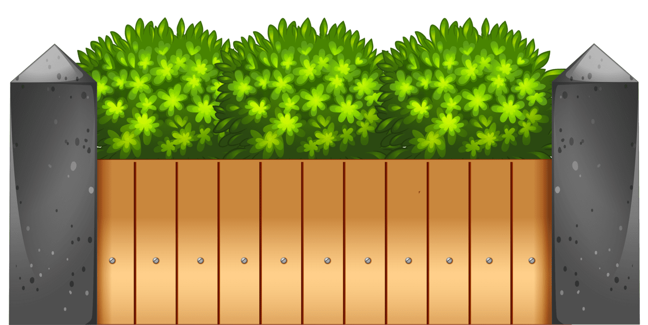 Wooden fence clipart best image