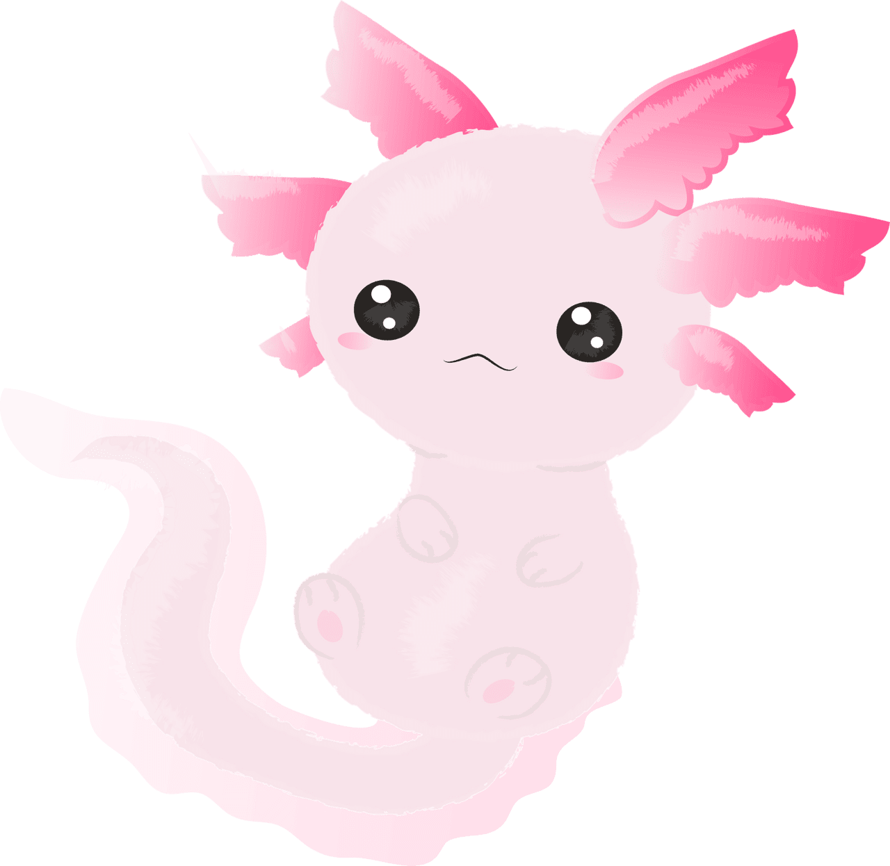 Axolotl vector clipart images 2