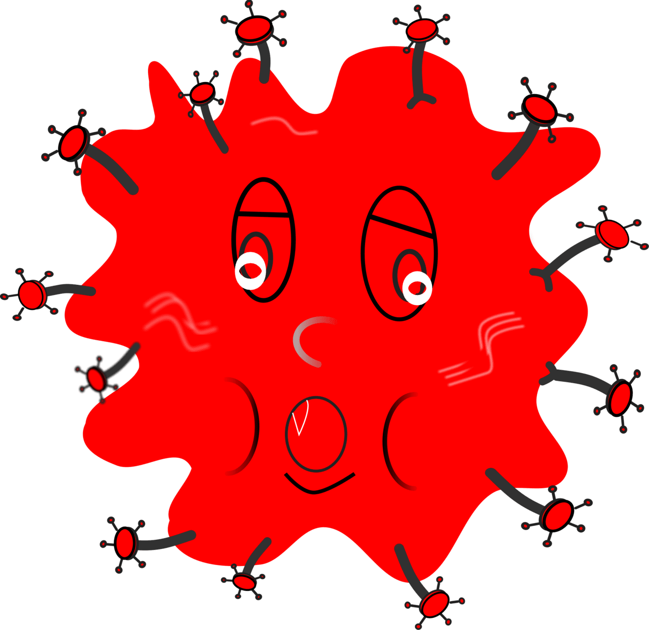 Bacteria vector clipart images 8