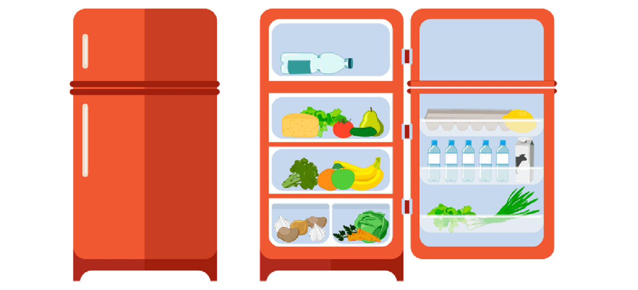 Fridge temperature monitoring clipart image