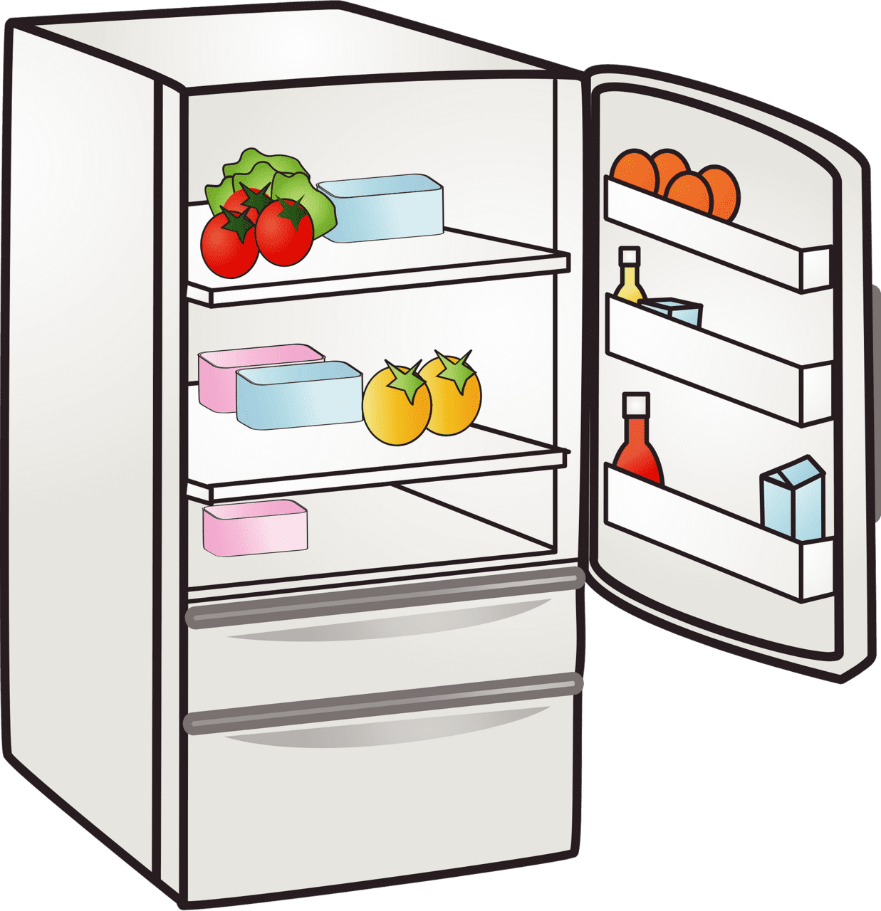 Fridge refrigerator clipart images