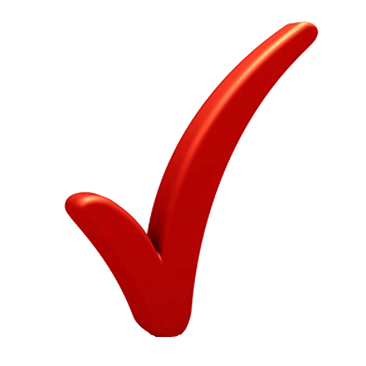 Tick symbol red background check mark clipart