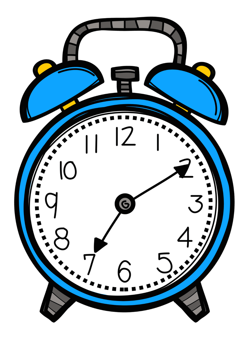 Alarm clock headlines features clipart logo