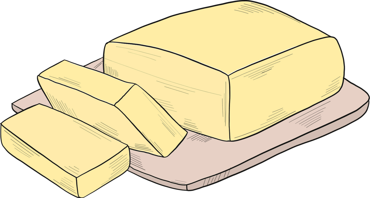 Butter vector clipart images 6